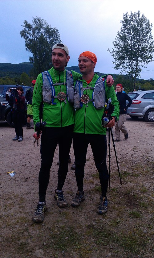 Jack and me after finishing the Butcher's Race