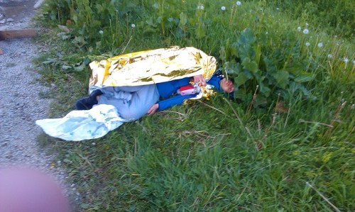 Relaxing after Butcher's Race